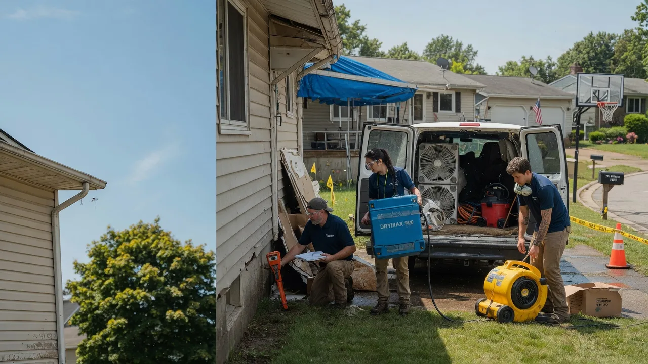 Ceiling Leak Cleanup in Eaton, OH near me