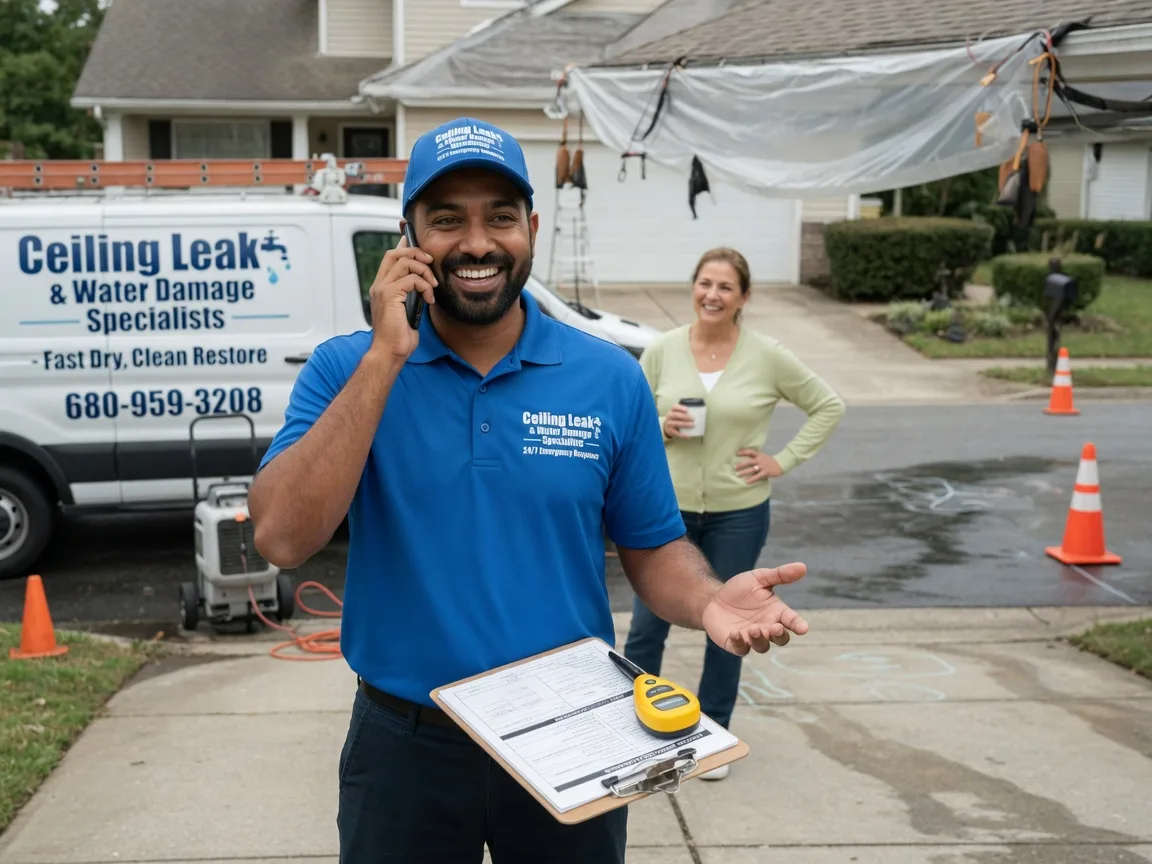 Ceiling Leak Cleanup Eaton, OH FAQs